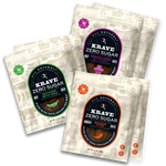 KRAVE Zero Sugar Gluten Free All Natural Grass Fed Beef Jerky and Chicken Breast Jerky